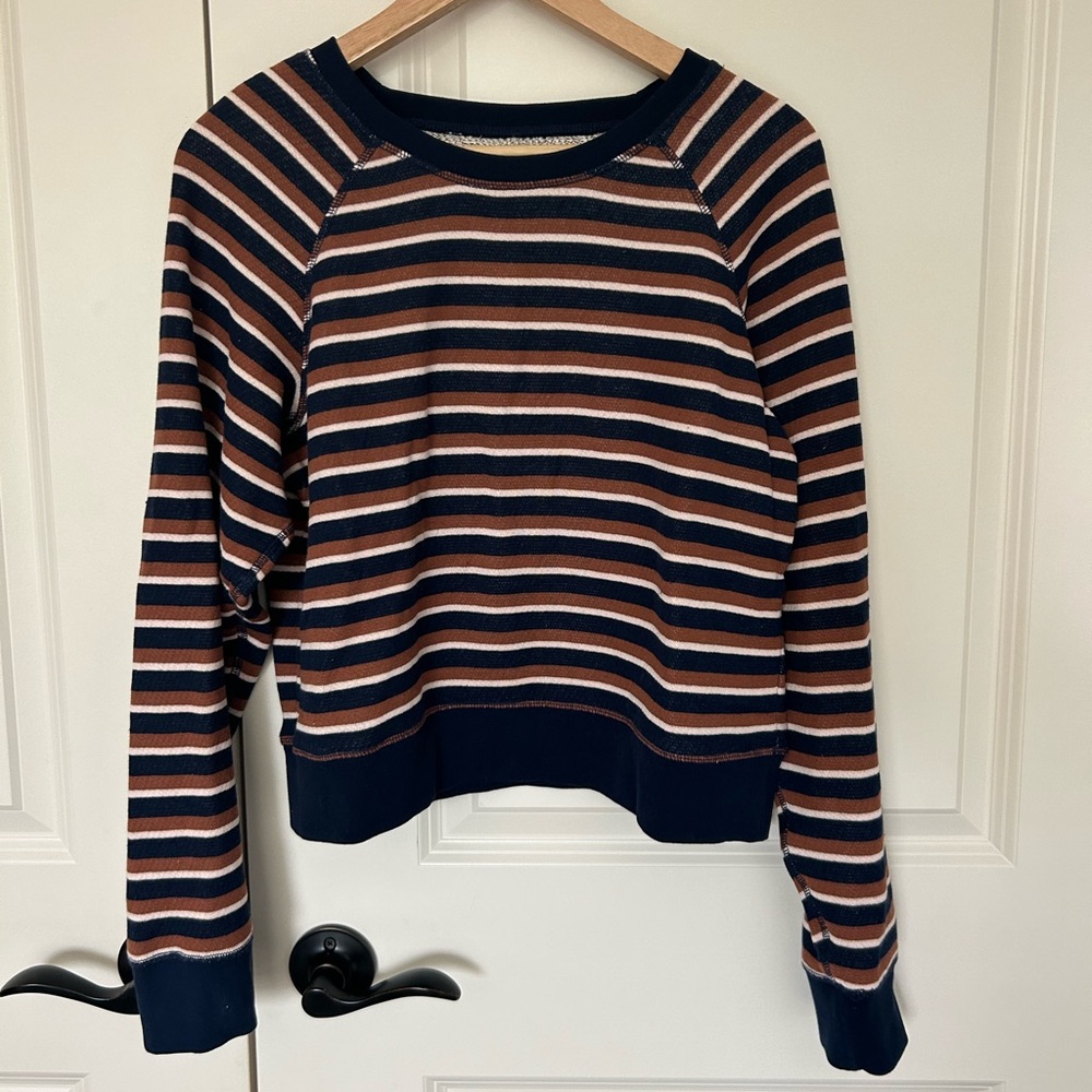 Madewell Women’s Striped Crew Neck Sweater (M)